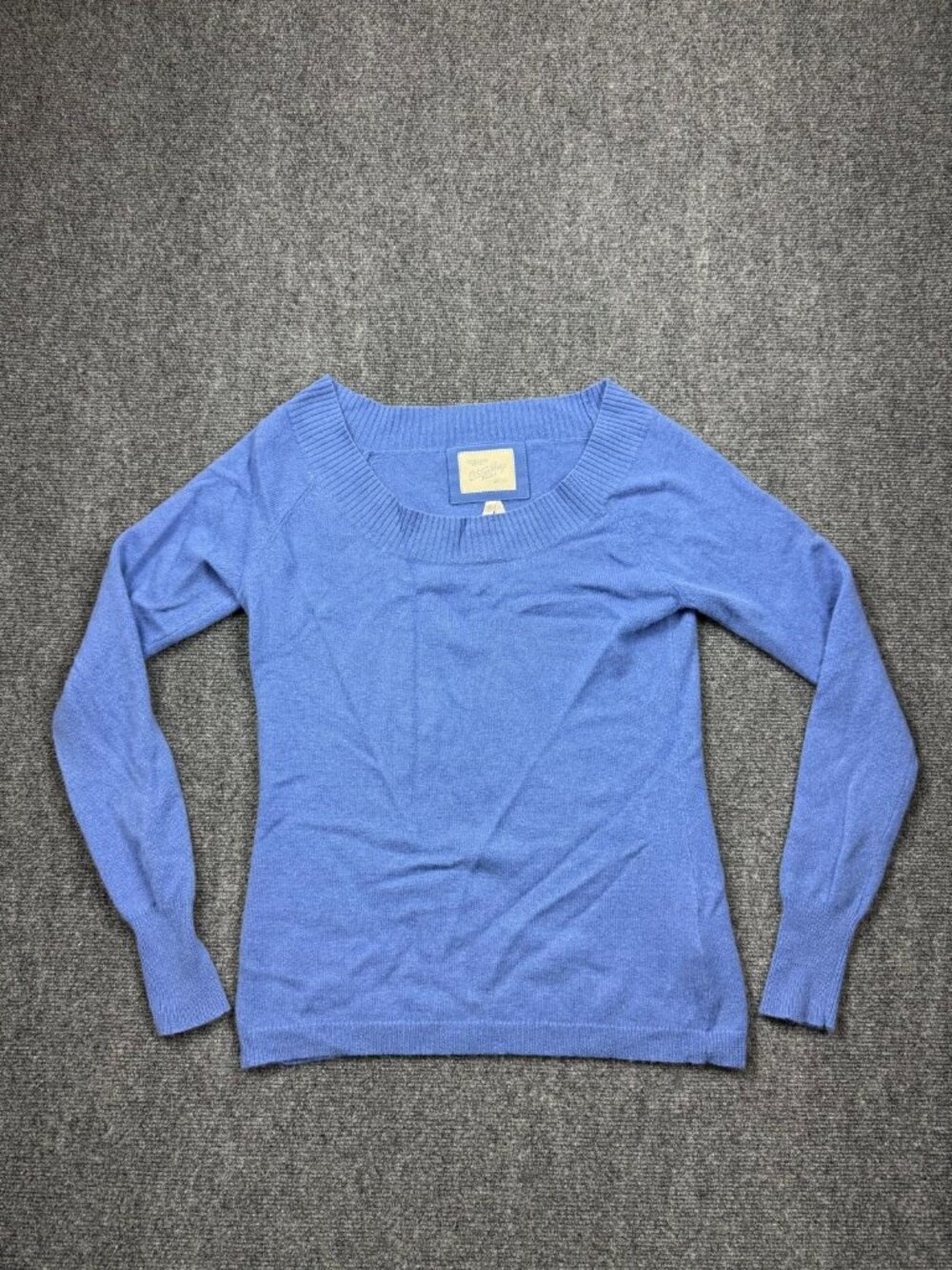 Old Navy 100% Cashmere Periwinkle Blue Long Sleeve Pullover Sweater Womens Large